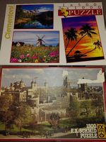 Puzzles mit 500 und 1000  und 1500 Teilen