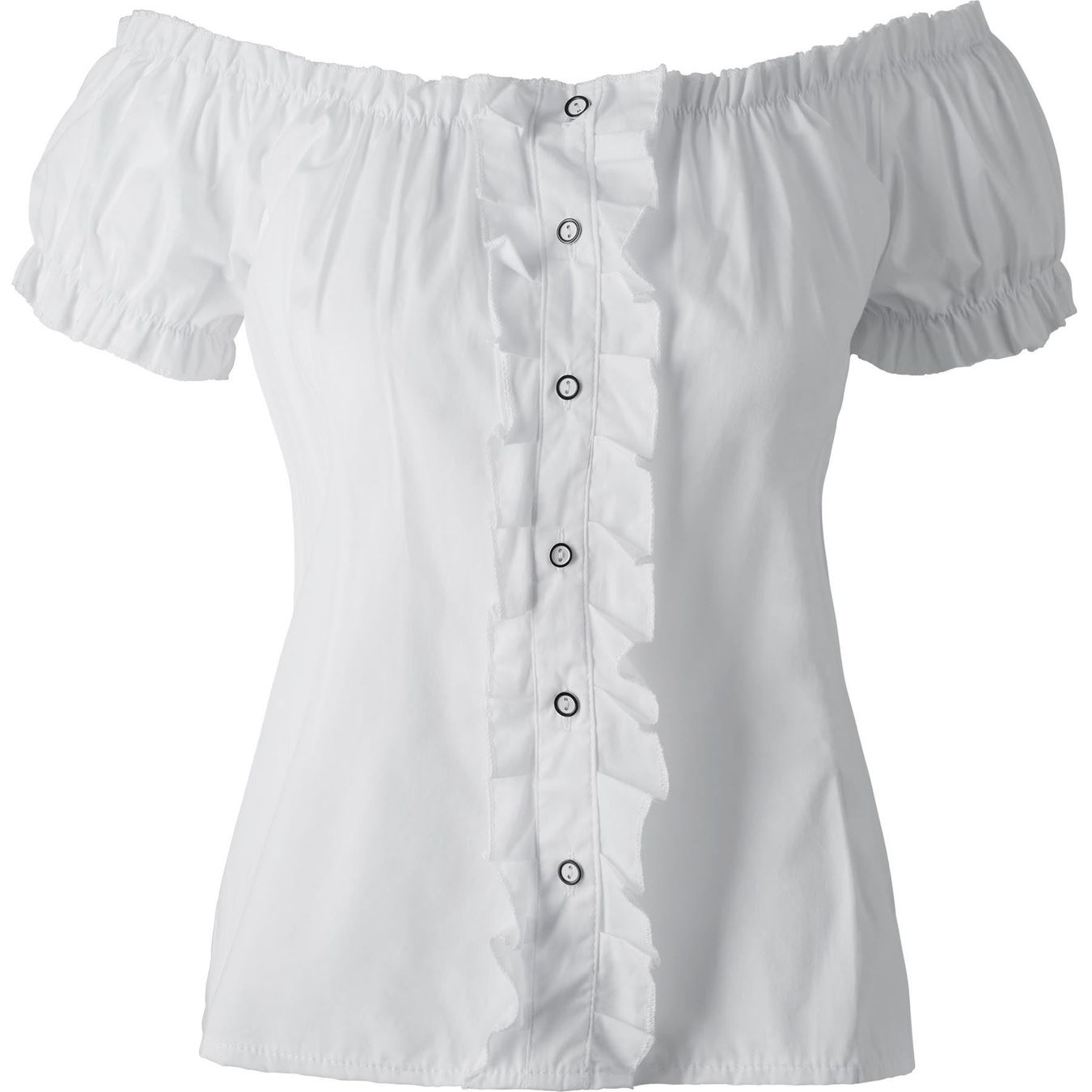Costumi: Trachtenbluse Damen kurzarm weiß Gr. XL – Nuovo (secondo la descrizione) da Murten venduto da Roland.Kemmer.AG 5