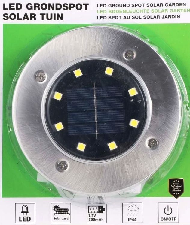 3 x LED BODENLEUCHTE SOLAR IP44 für Garten + Vorplatz Kaufen auf Ricardo