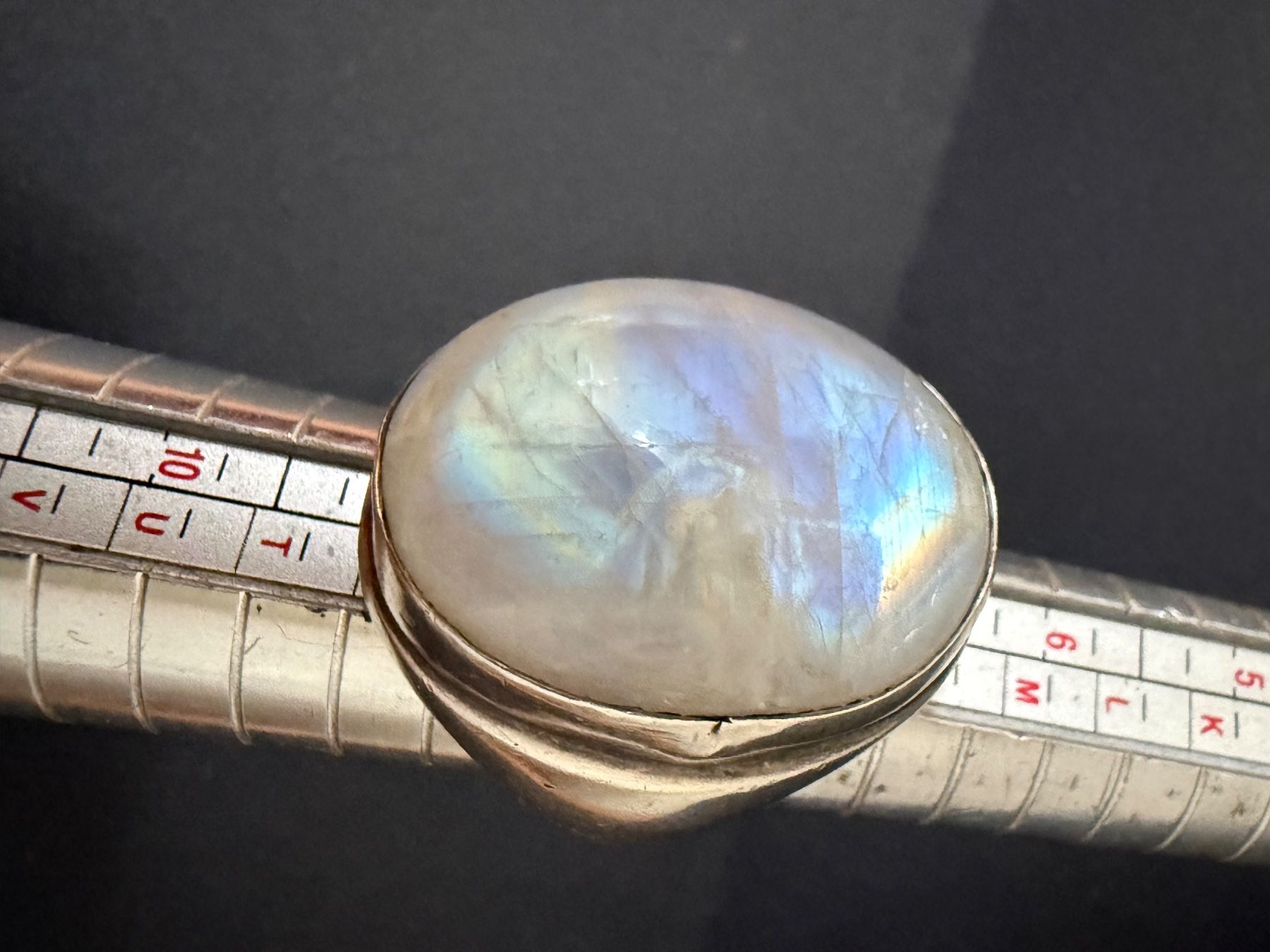 Anelli: Massiver Silber Ring mit Mondstein 925 – Usato da Spiegel b. Bern venduto da Rogger72 9