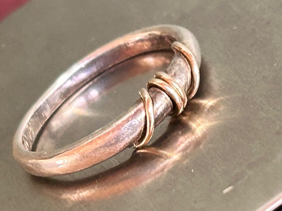 Ringe: Silberring Silber/Gold Ringel – Gebraucht aus Laufen von Bellavitaboom 1