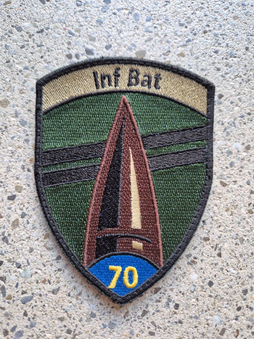 Schweizer Armee Plaketten & Abzeichen: *** Badge Inf Bat 70 mit klett *** – Neu (gemäss Beschreibung) aus Riedholz von fr_sIruP