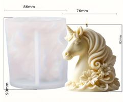 Silikonform Kerzenform Einhorn
