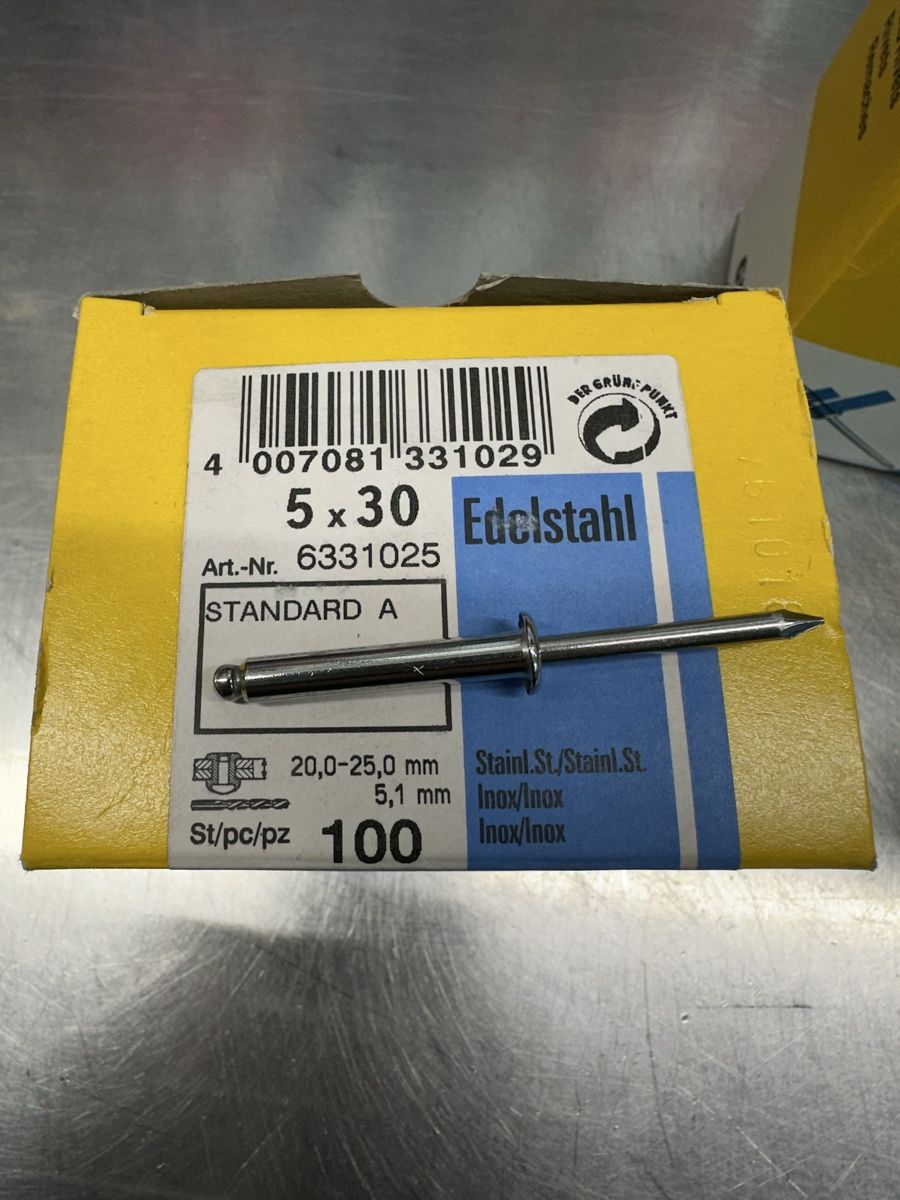 Tutti gli attrezzi: Blindnieten Edelstahl 4 Packungen – Nuovo (secondo la descrizione) da Schwende venduto da weesli 2