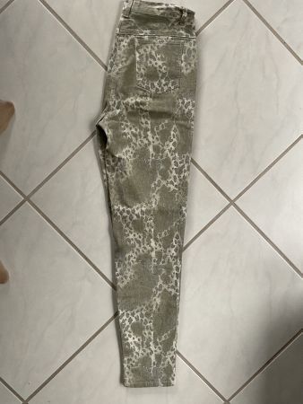 Gemusterte Jeanshose Gr. 40