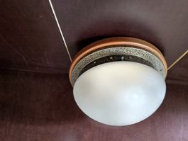 Deckenlampe ca. 1940 mit altem Leuchtmittel Alpina CK