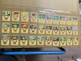 Alle 30 Pikachus von 30th Celebration Englisch