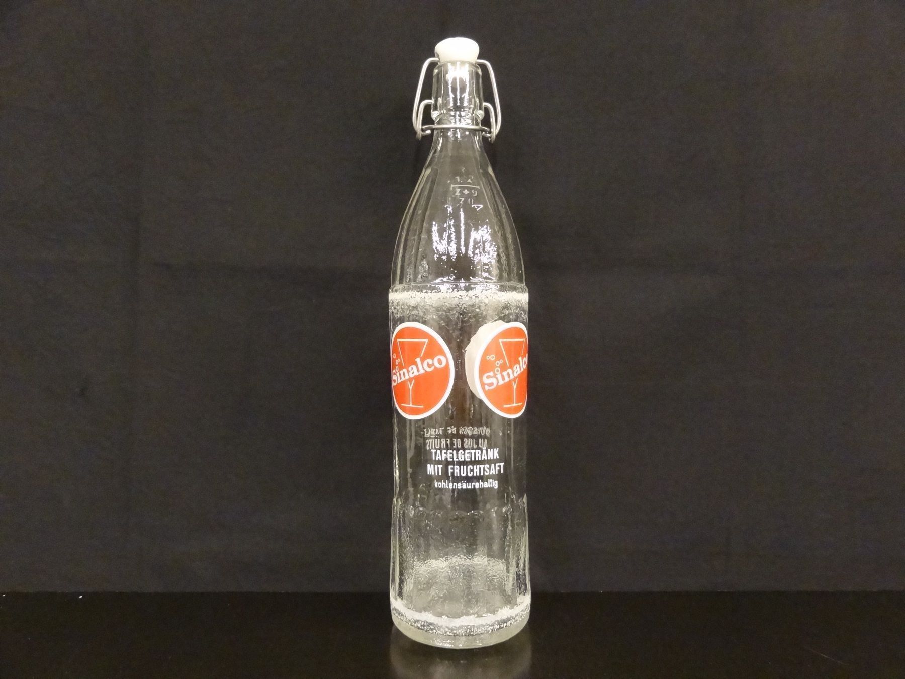 Sinalco Bicchieri, Caraffe & Bottiglie: alte Flasche SINALCO 1970 1liter geeicht – Usato da Kerzers venduto da Flaschenposten
