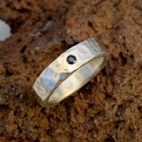 Silberring Nächtlicher Hammerschlag Gr.56,5