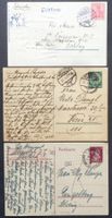 DEUTSCHES REICH: 3 Poststücke aus 1901–1942
