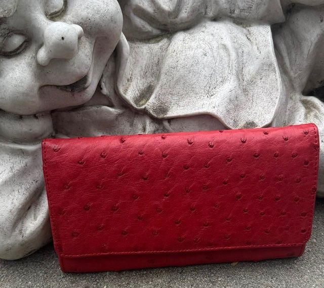 Portafogli: Straussenleder Portemonnaie – Nuovo e nell'imballaggio originale da Flawil venduto da cer_9s6p