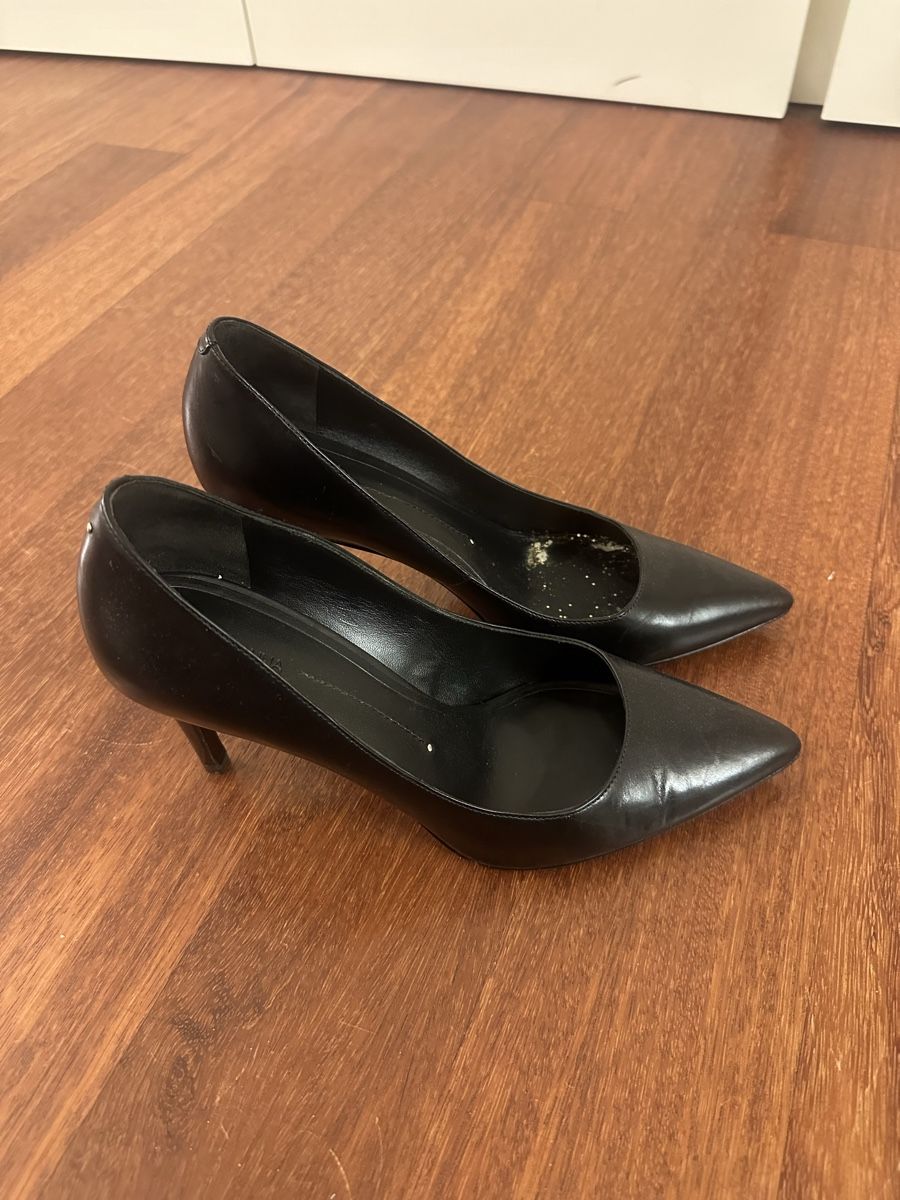 Damenschuhe: Stella Luna black pumps heel size 38 leather – Gebraucht aus St. Niklausen LU von lau_259n 2