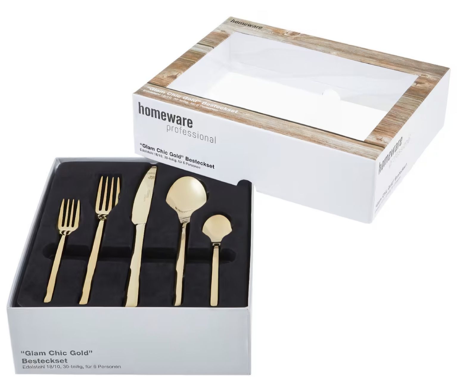 Set di posate: Goldenes Besteck – Nuovo (secondo la descrizione) da Aarburg venduto da Nadineprader