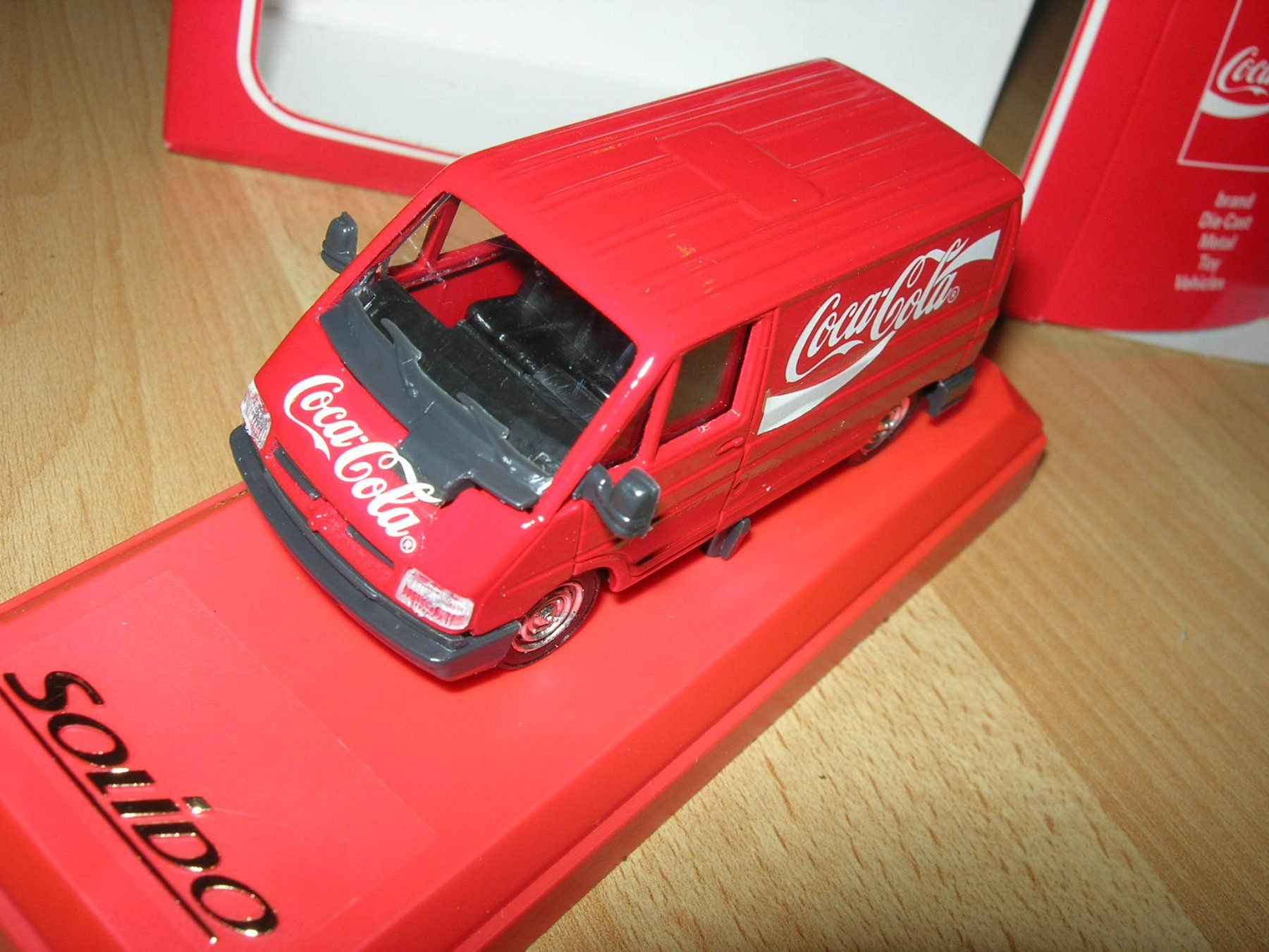 Renault Modellini d'auto: Renault Trafic 1994 Coca-Cola  * Solido 1:43 – Nuovo e nell'imballaggio originale da Hornussen venduto da Amw 1
