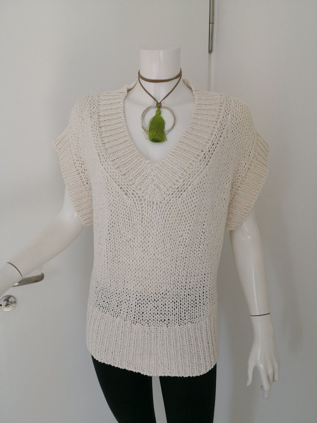 Massimo Dutti Maglioni & Felpe: 🤩MASSIMO DUTTI KURZARM STRICK-PULLOVER ECRU – Usato da Olten venduto da Naja-Twins-Twins 3