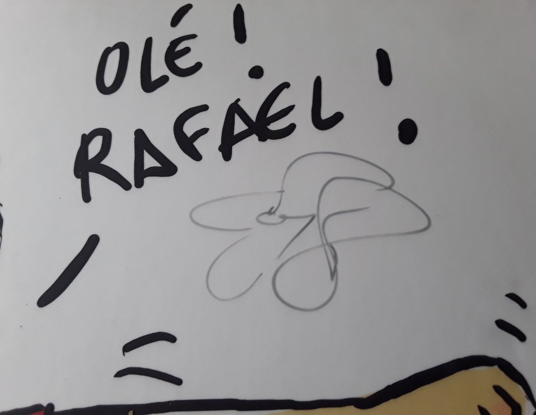 Autographes: Autographe Roger Federer Dessin Coupe Davis 2011 – D'occasion à Morges par mrochat 1