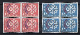 Werbemarken 1959 Viererblocks postfrisch   14558
