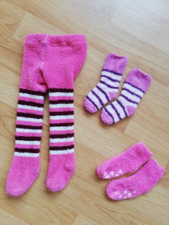 Kuschelstrumpfhose und Socken 86/92