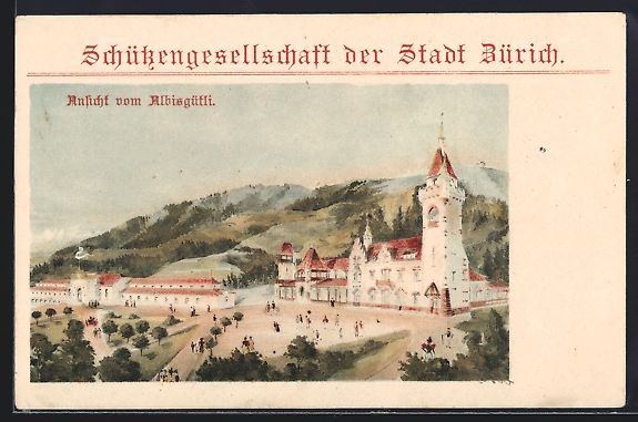 Cartes postales: Zürich, Schützengesellschaft, Ansicht  – D'occasion à Berlin par bartko-reher