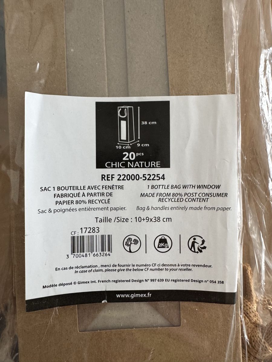 Tutte le decorazioni: Flaschensäcke / Geschenkverpackung – Nuovo e nell'imballaggio originale da Feldbrunnen venduto da kof_2dlb 4