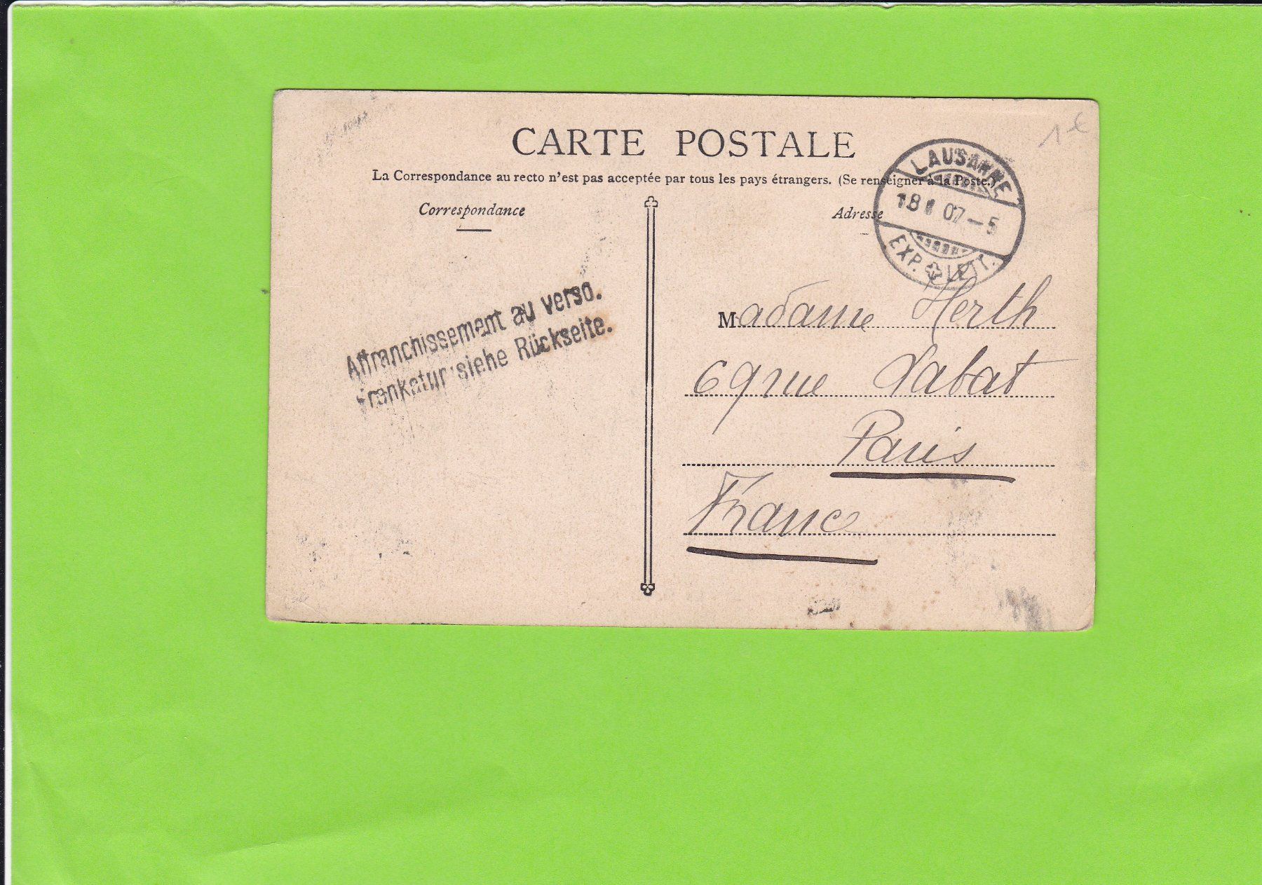 Cartoline postali: Lausanne-Le Grand Pont – Usato da St. Peterzell venduto da neckertal 1