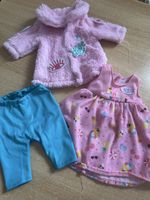 Baby Born Kleidung 3-teilig Jacke Kleid Leggings neuwertig
