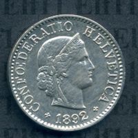 CHF___0.05 1892 -unz 5 Rappen