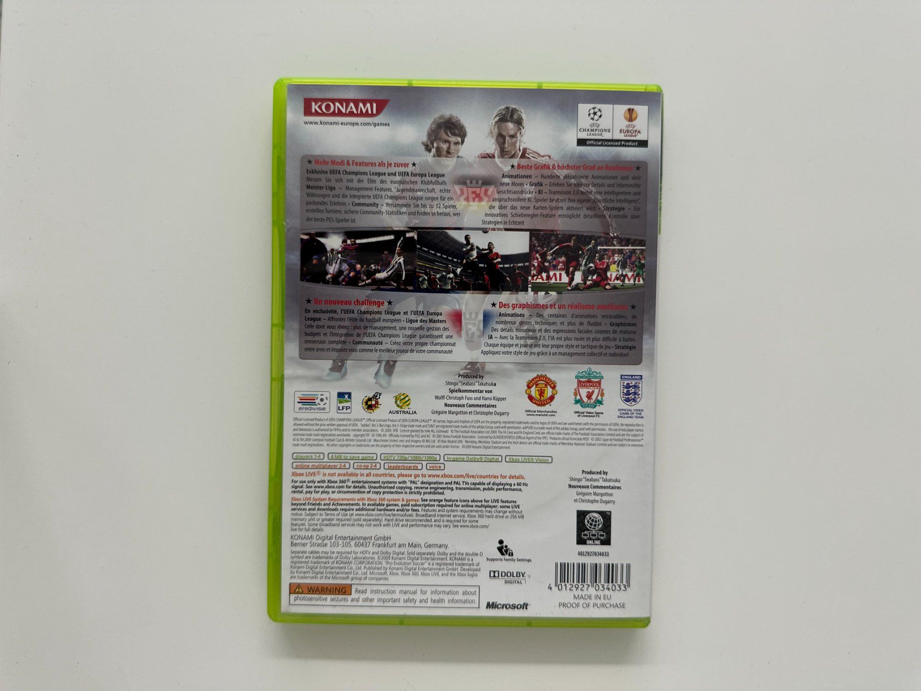 Microsoft Spiele: PES 10, Pro Evolution Soccer 2010, Xbox 360 – Gebraucht aus Couvet von Aura_aura 2