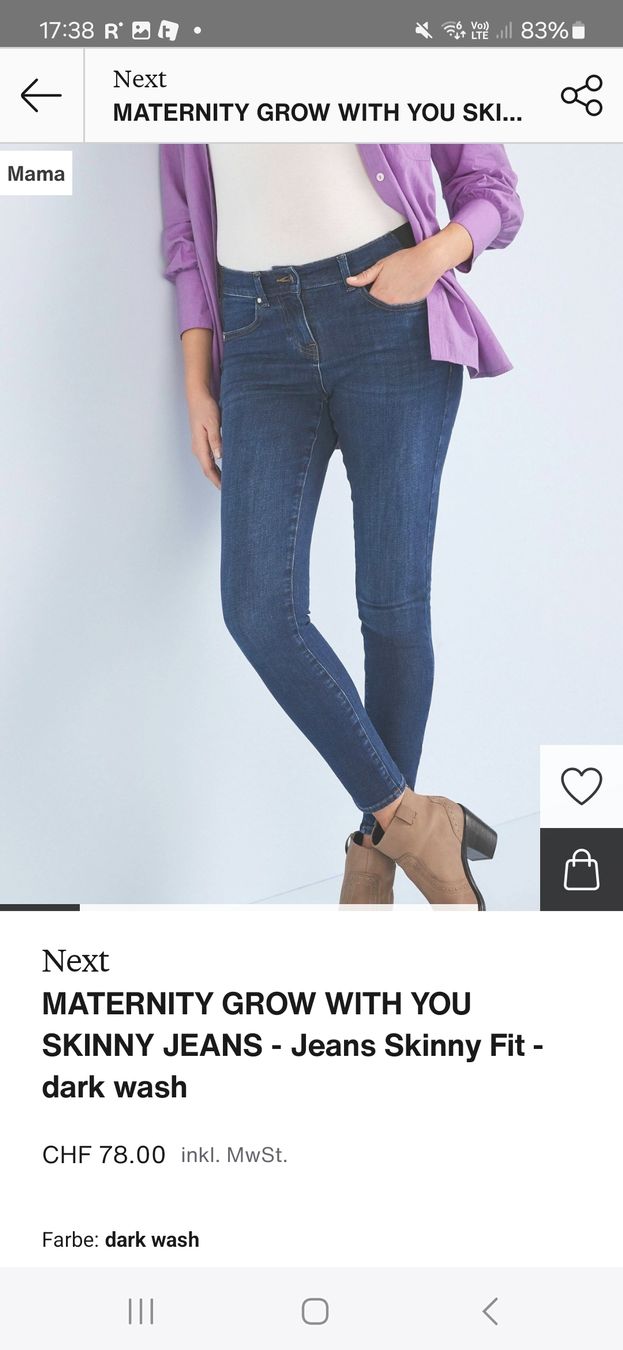 Next Jeans: Umstandsjeans Skinny Next Maternity – Usato da Eschenbach SG venduto da SanFranciscoCalifornia 7
