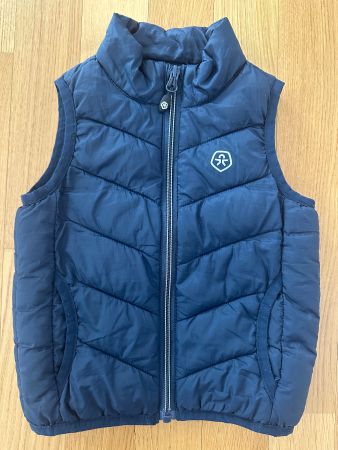 Leichte, blaue Steppweste für den Übergang, Grösse 80