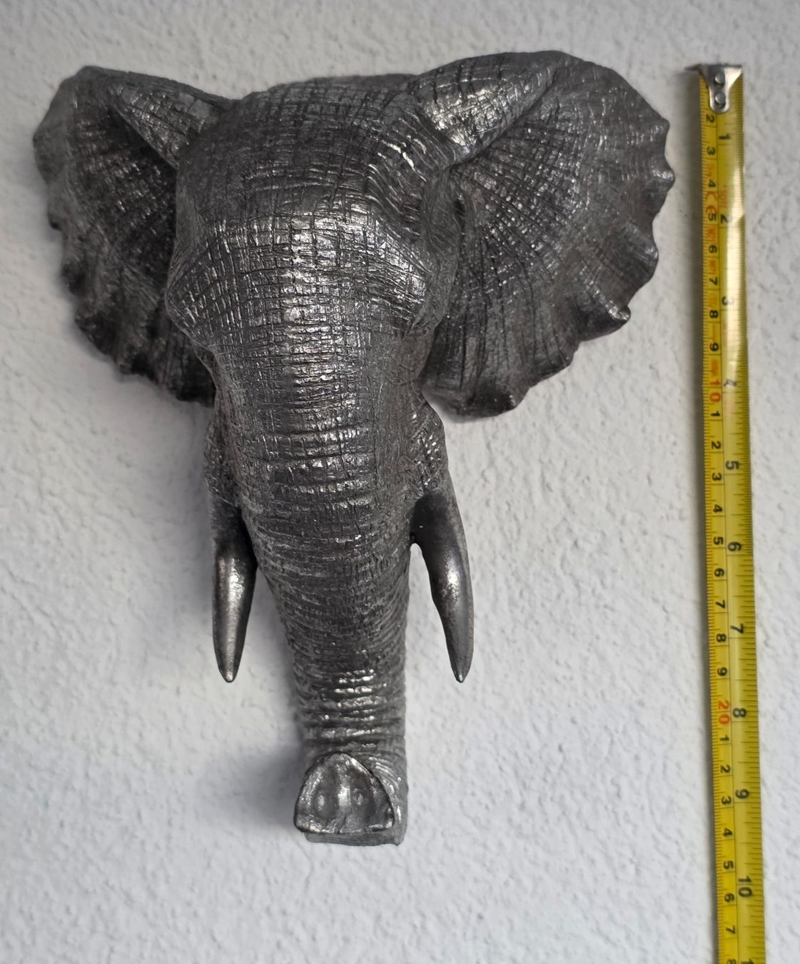 Tutte le decorazioni: Silberner Elefant Kopf Wanddeko – ein Hingucker! – Nuovo (secondo la descrizione) da Rheinsulz venduto da Dred 5