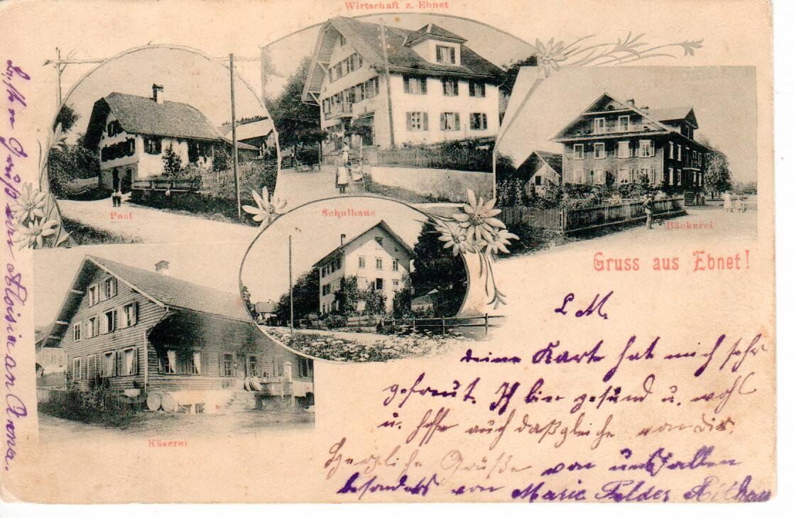 Cartoline postali: Gruss aus Ebnet LU – Usato da Wolhusen venduto da Curver9