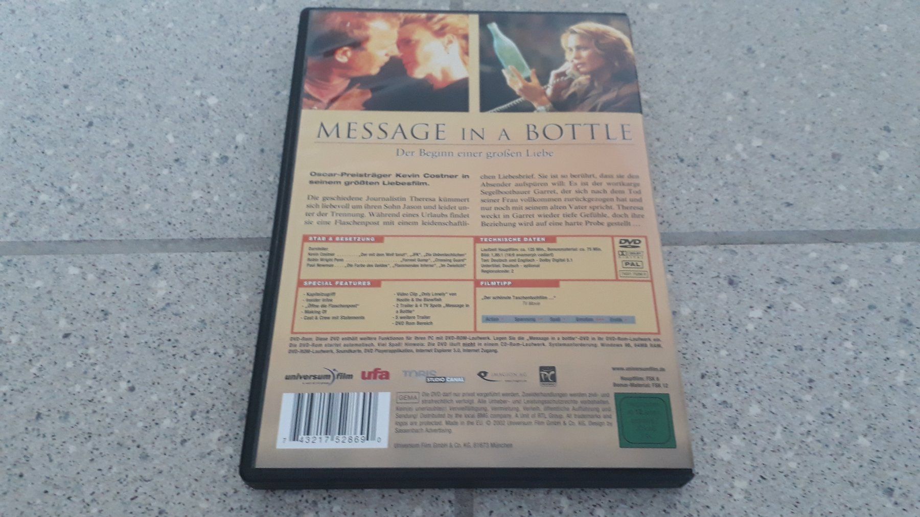 Tutti i DVDs: Message in a bottle (Der Beginn einer grossen Liebe) – Usato da Stäfa venduto da Supertramp73 2