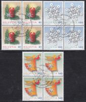 1373-1375 Viererblöcke, FD-Stempel 04.11.10, Kat. Fr. 38.80