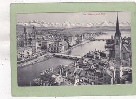 Zürich und die Alpen