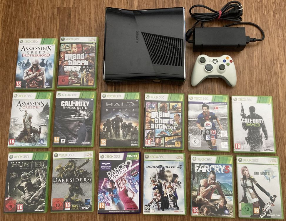 XBox 360 Konsole 250GB mit 14 Games Mega Set! Kaufen auf Ricardo