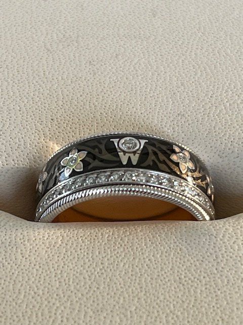 Wellendorff Ringe: Wellendorff Schwarze Seide mit Diamantring – Neu (gemäss Beschreibung) aus Hünenberg von Member58 9