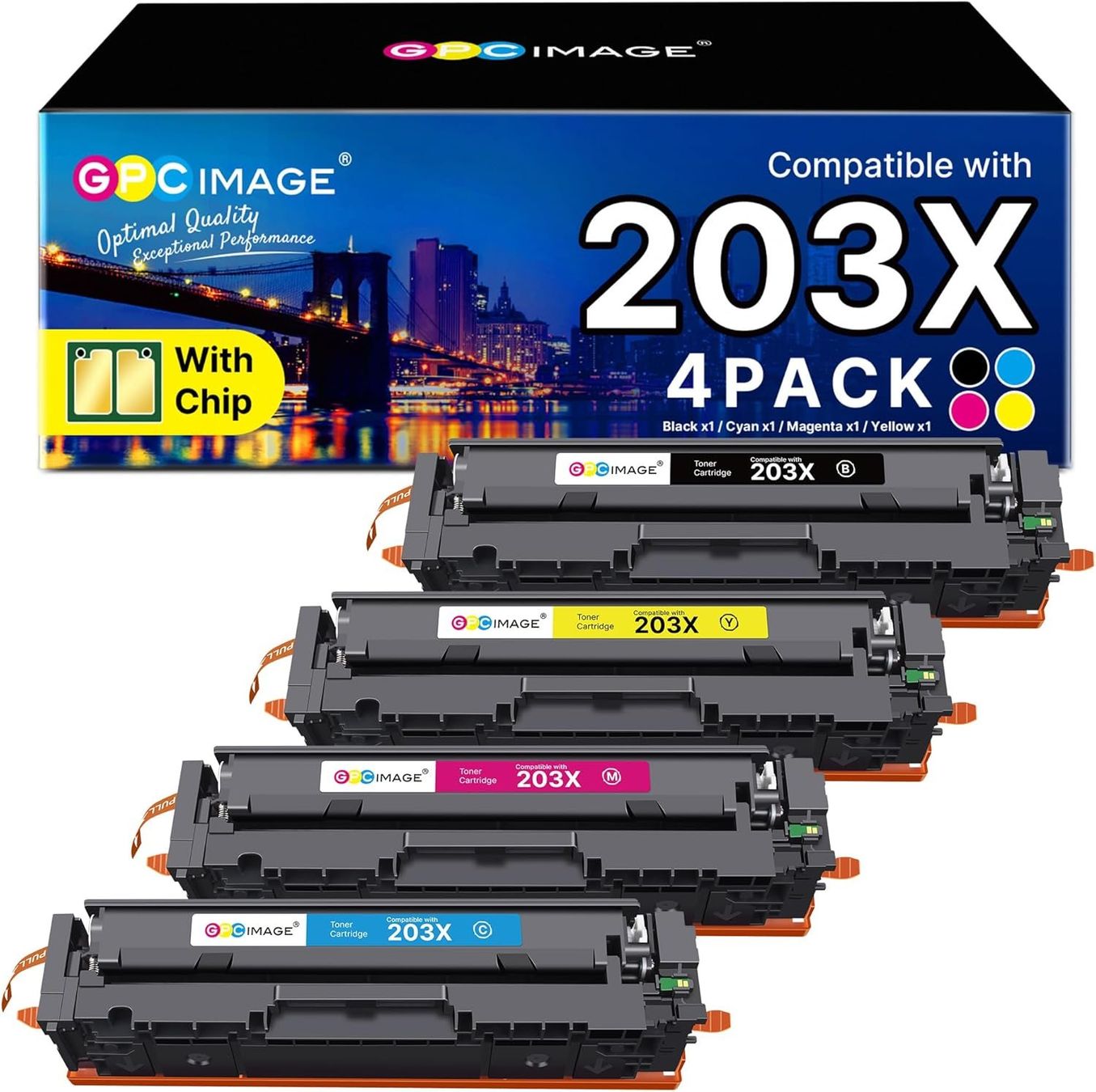 Hewlett Packard Cartucce per stampanti & toner: HP 203X Toner Set kompatibel CMYK 4er Pack – Nuovo e nell'imballaggio originale da Suhr venduto da SchnapperCH