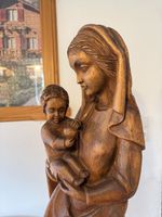 🔥 Maria mit Kind Holz H 82cm Madonna geschnitzt Grodnertal