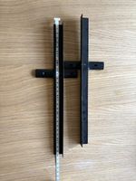 Support d'étagère sol-plafond métallique noir