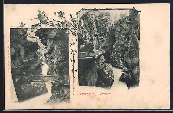 Cartoline postali: AK Zermatt, Gorges du Gorner – Usato da Berlin venduto da bartko-reher