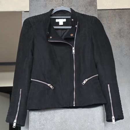 🐸 BIKERJACKE VON H&M 36 ÜBERGANGSJACKE JACKE BIKER STIL
