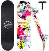 Skateboard 31x8 Komplette Cruiser Kinder Jugendliche Ahorn