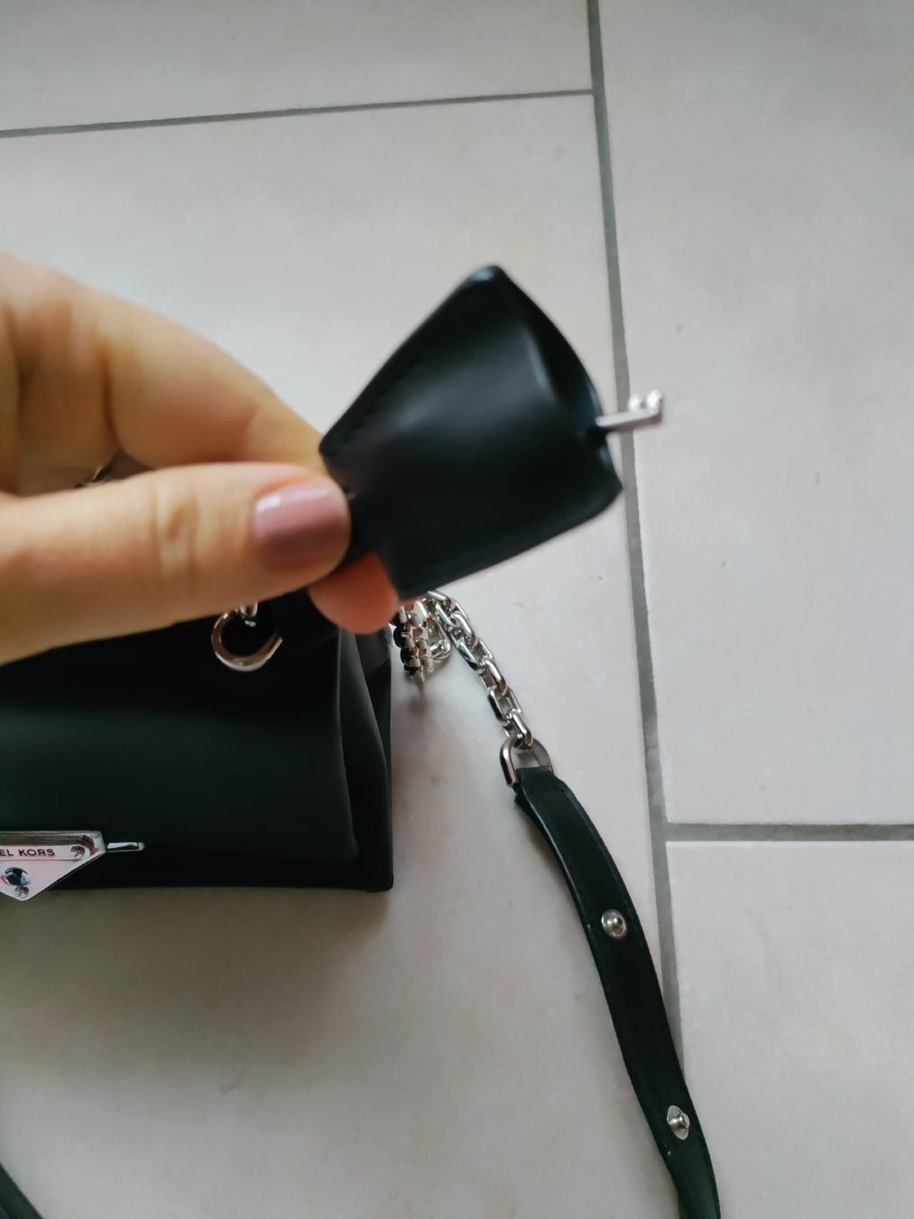 Michael Kors Borse da donna: Michael Kors Tasche, Schwarz, Leder – Usato da Oberwil BL venduto da Julisa01 3