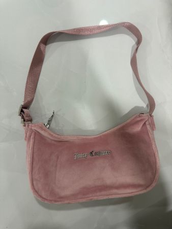 Juicy Couture Samt Tasche Rosa Y2K Sommer Baguette Bag 💖