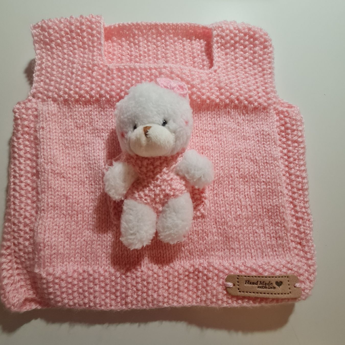 Altro abbigliamento: Babyweste mit Teddy handgemacht – Nuovo e nell'imballaggio originale da Grafstal venduto da sel_yil