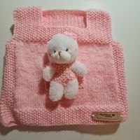 Babyweste mit Teddy handgemacht