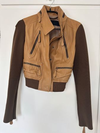 BURBERRY PRORSUM Lederjacke cognac 36 IT40