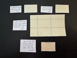 Alle Briefmarken: Pro Patria, 3 ABARTEN, gestempelt/postfrisch – Gebraucht aus Stallikon von HILDECH1 7