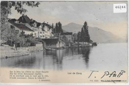 Lac de Zoug Zug - coloriert
